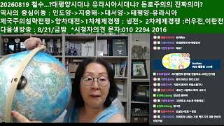 260819 안철수를 태평양시대냐 유라시아시대냐 돈로주의의 진짜의미레전드경선세계문제연구소