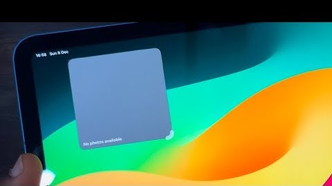 iPadOS 18: How to FIX No Photos Available in Photos Widget on iPad
