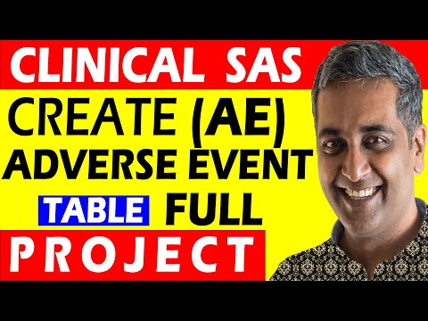 How to Create Adverse Event (AE) Table | Clinical SAS Project