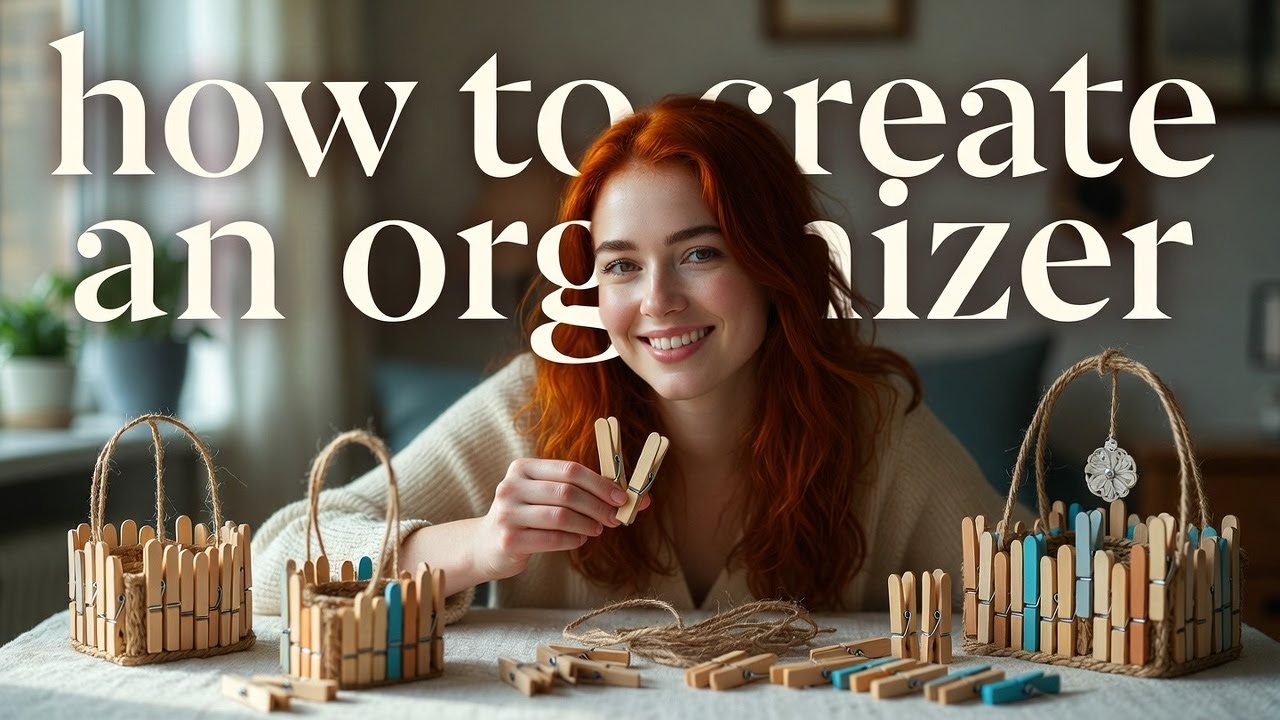 DIY Clothespins idea crft from clothespins YouTube