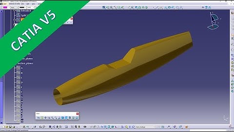 WW-109 Fighter Plane - Part 4 - Main Fuselage - Catia v5 Training - GSD