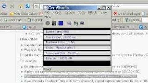 Best Settings for CamStudio to Sync Audio and Video