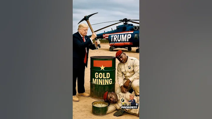 Trump Discovers Gold Mining in BurkinaFaso Desert Ibrahim Traore Funny 😂 Reaction Comedy #meme