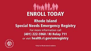Rhode Island Special Needs Emergency Registry