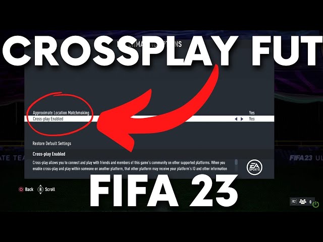HOW TO TURN OFF CROSSPLAY ON FIFA 23 ULTIMATE TEAM (Reduce Lag) 
