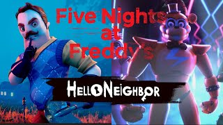 "FIVE NIGHTS AT FREDDY'S SONG" | Hello Neighbor Compilation (Remix by Fanko) screenshot 4
