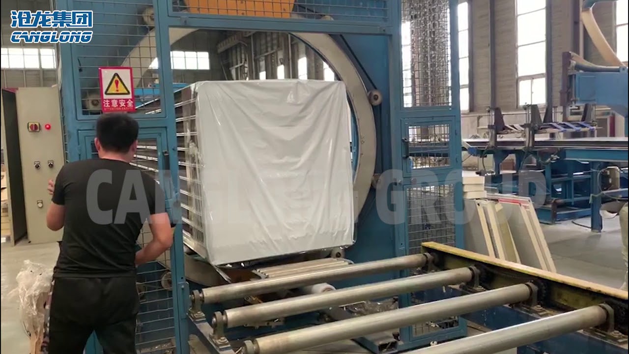 Pu sandwich panel automatic packing production line