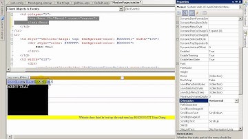 Bai 09   Menu ngang web quan ly sinh vien   ASP NET   SQL
