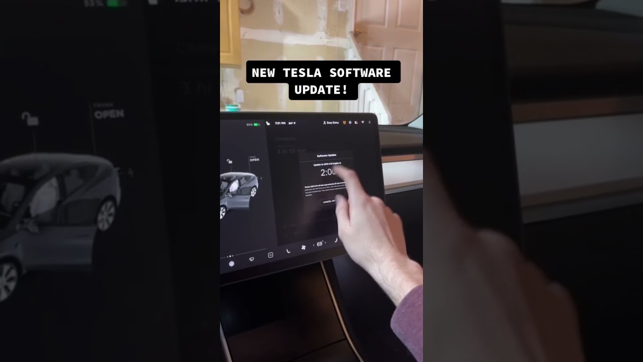 My Tesla Got A BRAND NEW Software Update Shorts Teslaflex Modely