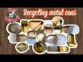 أفكار💡إعادة تدوير علب الصفيح حلول وافكار رائعة للحفاظ علي البيئة للديكور والتنظيم  #recycling