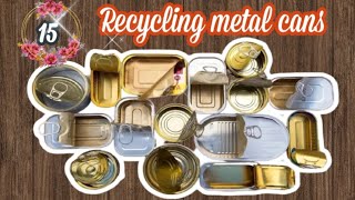 أفكار💡إعادة تدوير علب الصفيح حلول وافكار رائعة للحفاظ علي البيئة للديكور والتنظيم  #recycling