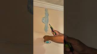 Professional wall crack repair with bonding agent and acrylic filler for a smooth, durable finish⚒️😯