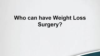 OMC Weight Loss Surgery Information Session