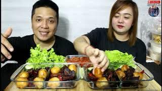 Itlog na may konting Yayamaning Adobo with Kimchi N Veggies Mukbang