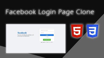 Clone Facebook Login Page with HTML & CSS