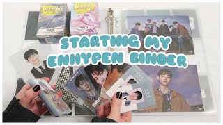 ☁️ Starting My Sunghoon & ENHYPEN Photocard Collection Binder | Setting Up, Organizing, Sorting