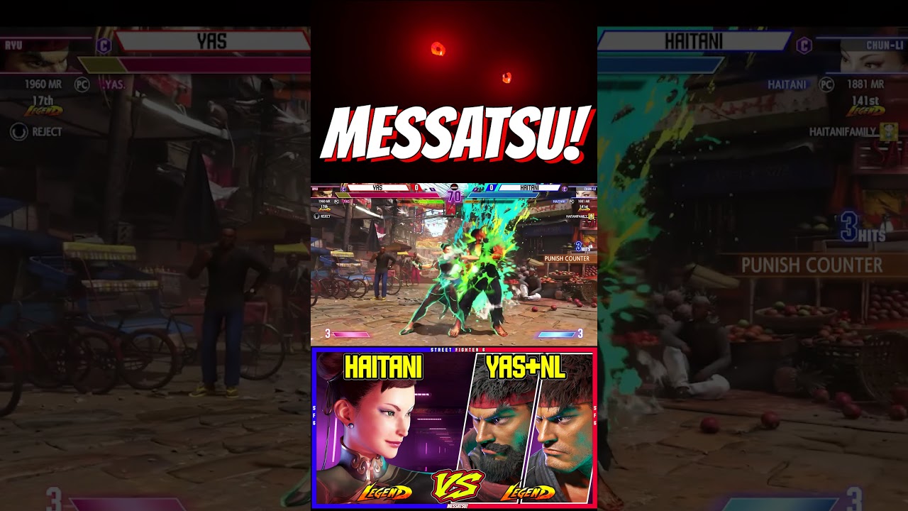 SF6 Haitani (Chun li) VS NL+Yas (Ryu)💥Messatsu!💥スト6💥Street fighter 6