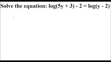 Maths revision question (logarithms)