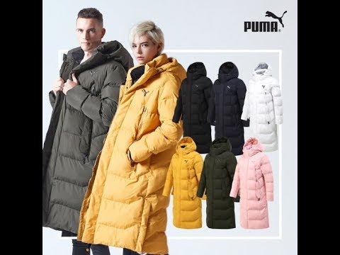 PUMA 푸마 남녀공용 롱패딩 벤치코트 2018년 최신상