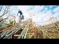 Dougie Lampkin’s Last Joyride in an abandoned theme park.