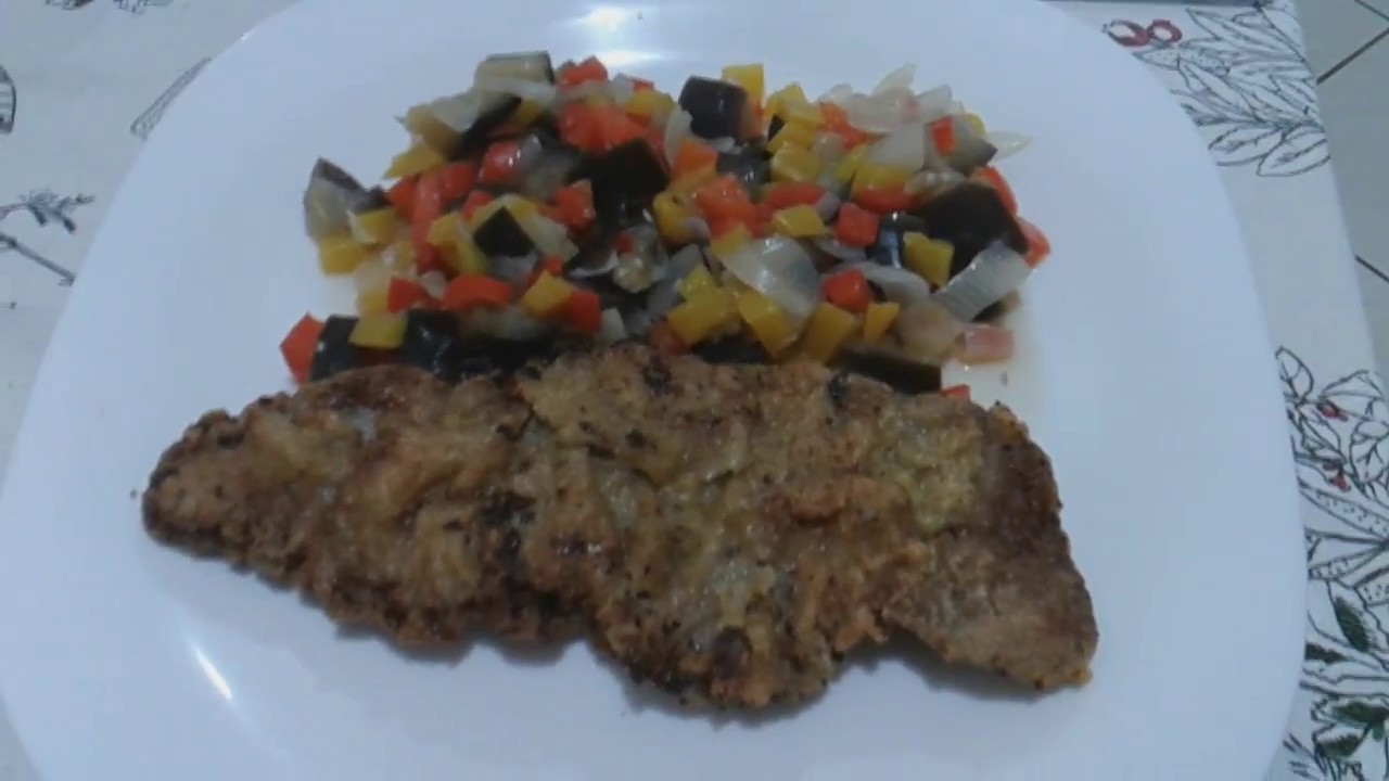 RECEITA DE BERINJELA COM BIFE A MILANESA