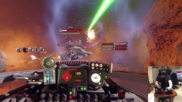 Star Wars Squadrons: VR HOTAS setup (not mounted)