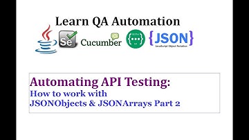 How to work with JSONObjects & JSONArrays Part 2
