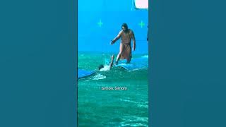 For the sake of biblical accuracy, we cut out Simon levitating above the water. ;)