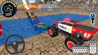 Impossible Monster Truck Simulator 3D - Extreme Sport Police Car stunts - Android / IOS GamePlay #3 screenshot 5