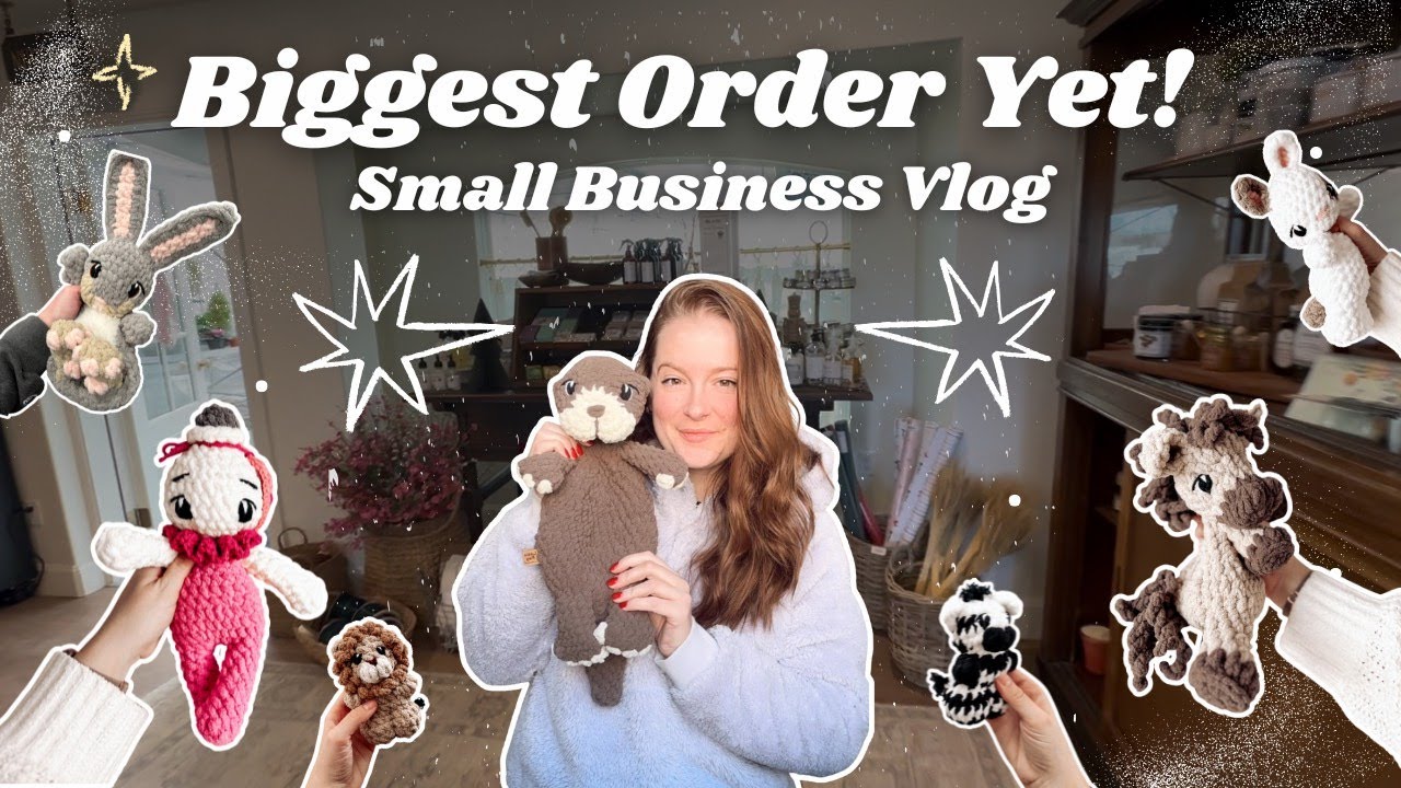 Pattern Testing, Our Biggest Order Yet & New Year’s Eve | Crochet Small Business Vlog