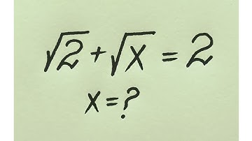 Germany l Very Nice Olympiad Math Radical Problem