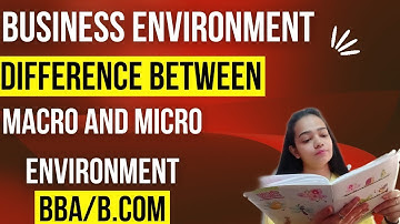 Business Environment|Macro Vs Micro Enviornment|Bba/B.Com|#bbabcom