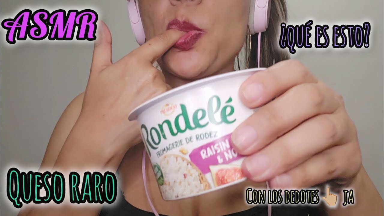 ASMR | PRUEBO ESTE QUESO UNTABLE CON MIS DEDOS | super relajante #asmr 