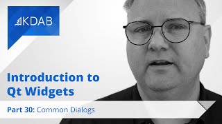 Introduction to Qt Widgets (Part 30) - Common Dialogs Net Worth