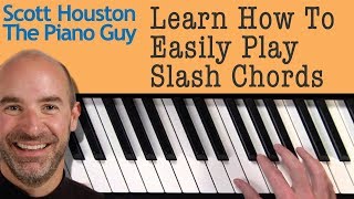 Easy slash chords tutorial on the piano!