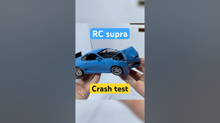 RC Toyota Supra vs Real Toyota Supra SAFETY Showdown