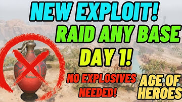 Conan Exiles Age of Heroes New Exploit! Raid any base on day 1, no explosives