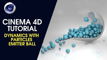Dynamics with Particles Emitter Ball - Cinema 4D Tutorial