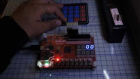 Demo: Teclado matricial 4x4 #intescmx #amiba2