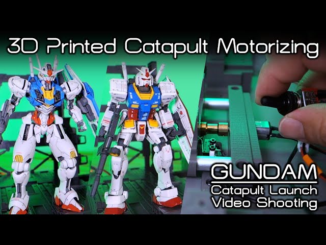 🚀 Motorized Catapult Launch | 3D Printed Gundam Display Build