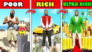 Franklin Become POOR and Become ULTRA RICH in GTA 5 | SHINCHAN and CHOP