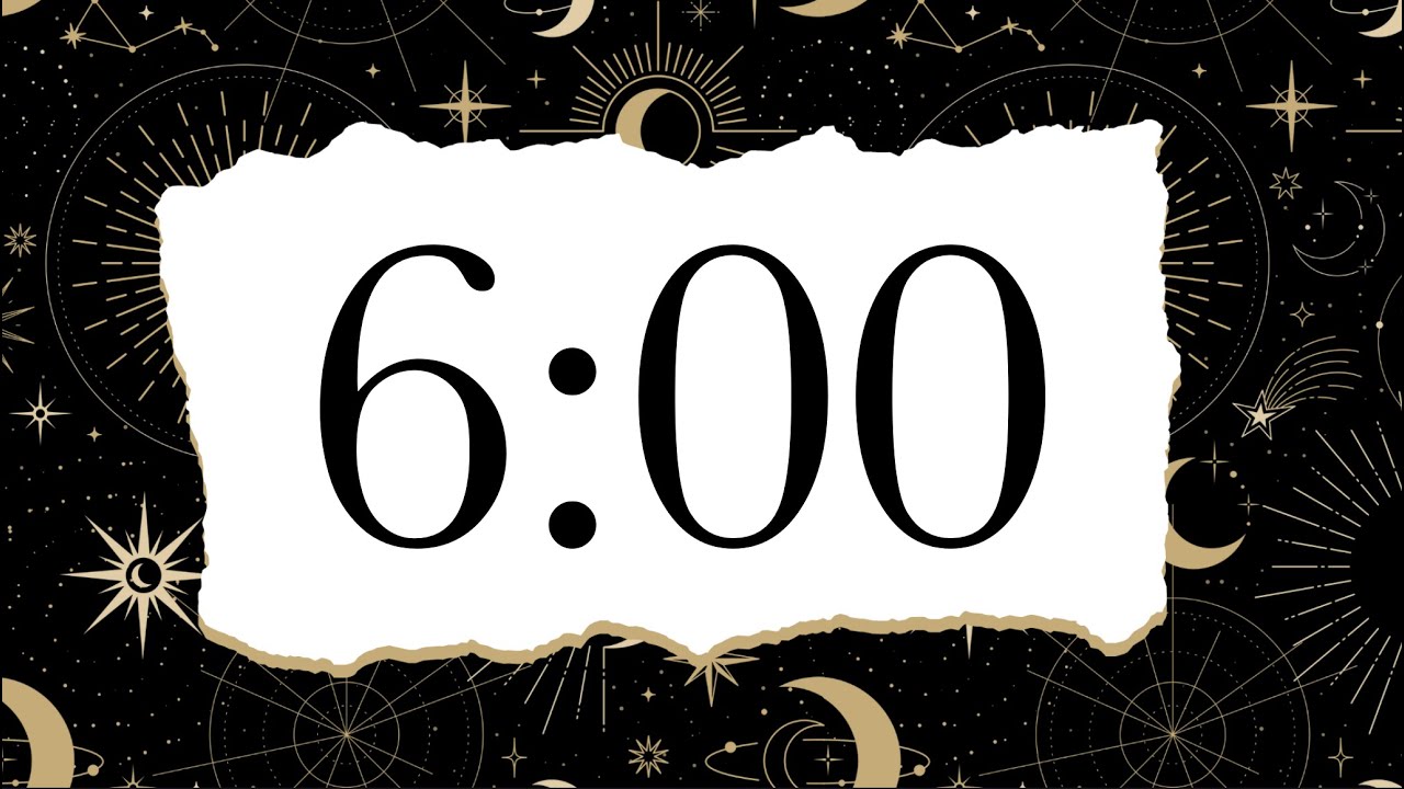 6 Minute Moon and Stars Timer (Bells Alarm at End) - YouTube