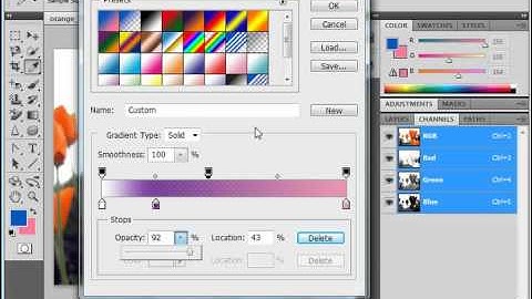 Photoshop CS5 Tutorial Using the Gradient Editor Adobe Training Lesson 8.4