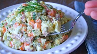 Classic Ukrainian Potato salad | Салат Оливье
