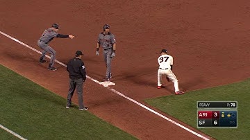 ARI@SF: Peralta drives an RBI triple to the gap