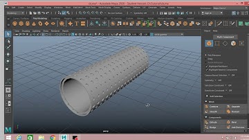 Autodesk maya 2020 tutorial--Simple hard Surface Modeling with multiple holes