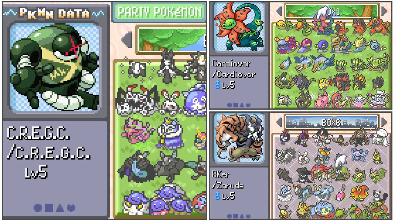 Save File #38: Pokemon Pisces 1.5.4 - All Fakemon (Start of Game)