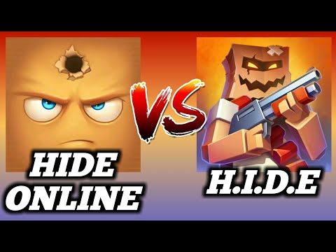 HIDE ONLINE VS H.I.D.E, Skin, Weapons, Taunts, Pose