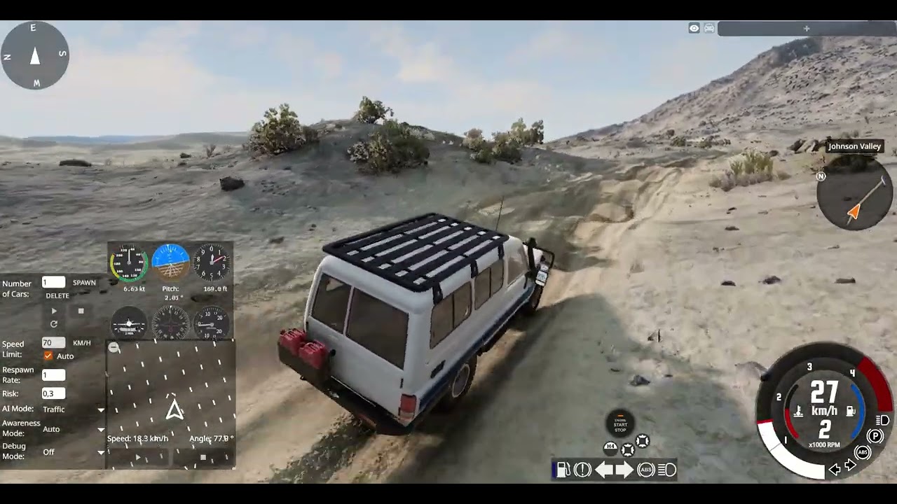 Land Cruiser troops Carrier offroad, Johnson valley Beam NG mods