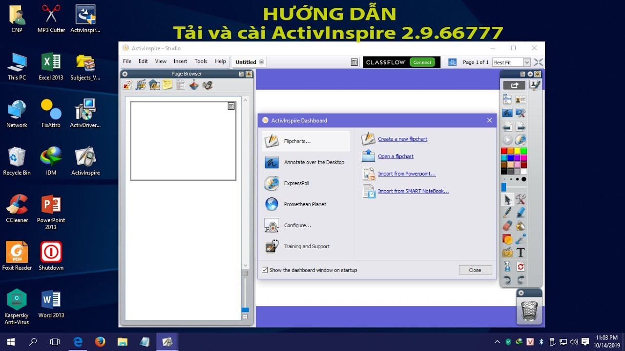 Hướng dẫn tải và cài ActivInspire 2.9.66777 trên máy tính 2019